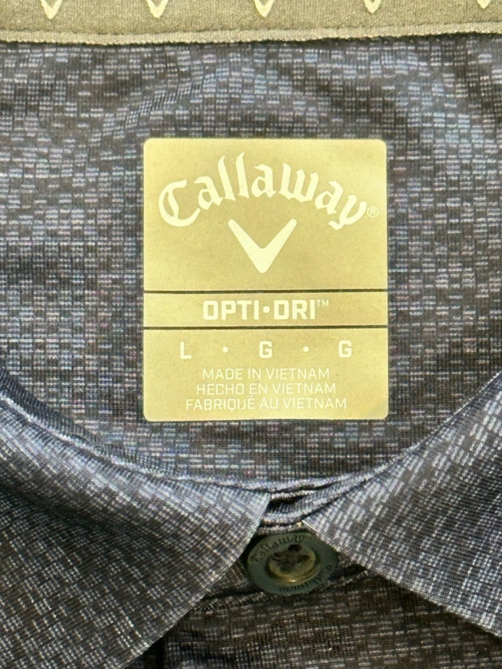 BUNDLE TWO Callaway golf navy blue and gray polo shirts Size L - Picture 6 of 11